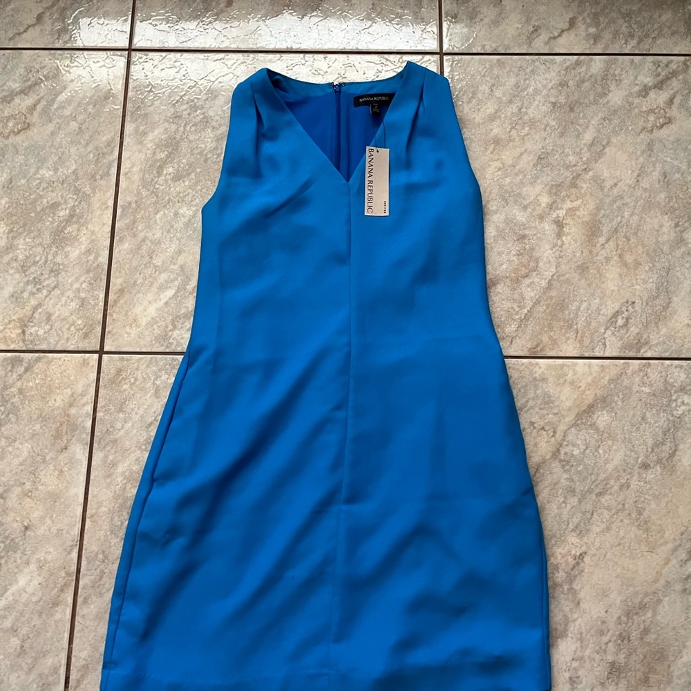 Banana Republic Vibrant Blue Mini Dress